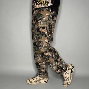 Vintage 90s Hunting Camo Sweatpants Mens M Baggy Wide Leg Woodland Cotton